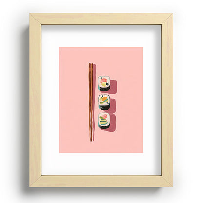 Pink Sushi Rhythm Framed Art Print Gallery Image 69