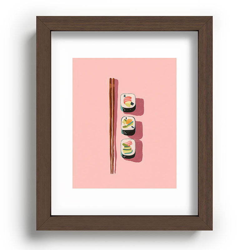 Pink Sushi Rhythm Framed Art Print Gallery Image 63