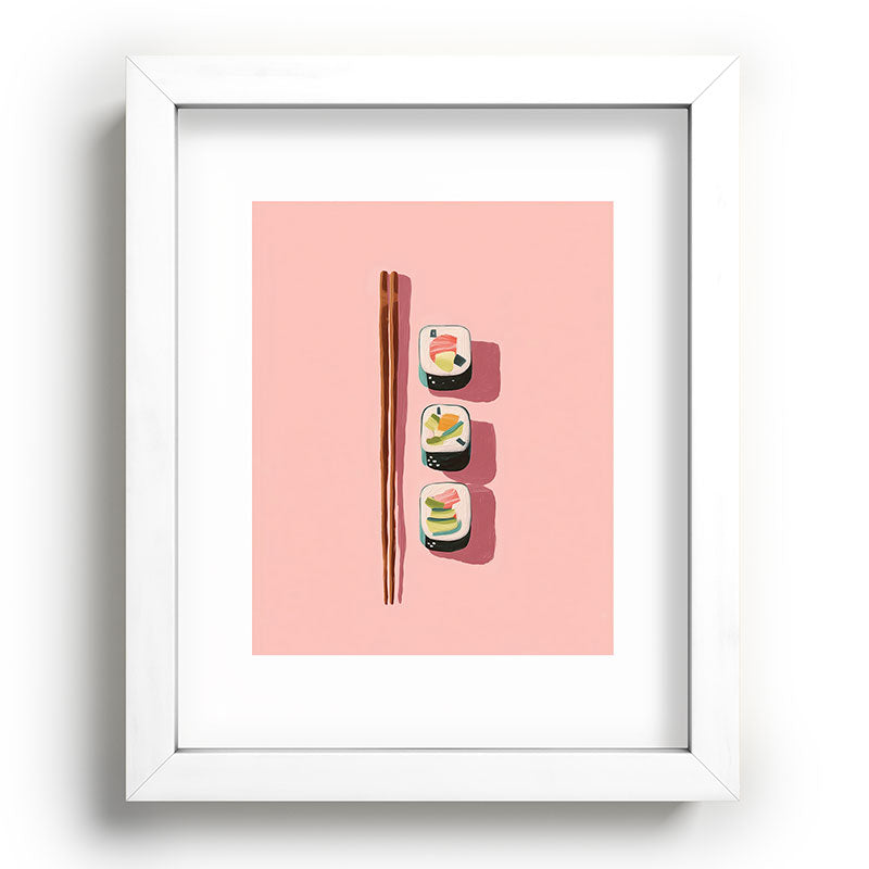 Pink Sushi Rhythm Framed Art Print Gallery Image 76