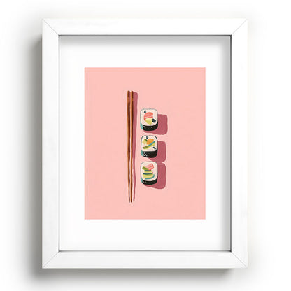 Pink Sushi Rhythm Framed Art Print Gallery Image 75