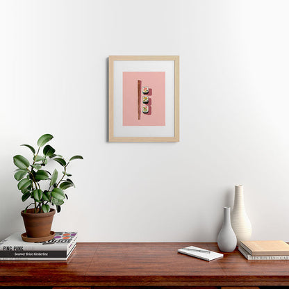 Pink Sushi Rhythm Framed Art Print Gallery Image 46