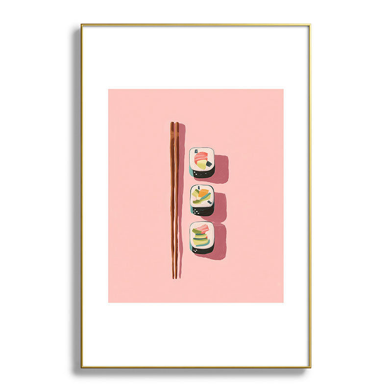 Pink Sushi Rhythm Framed Art Print Gallery Image 94