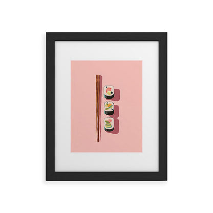 Pink Sushi Rhythm Framed Art Print Gallery Image 33