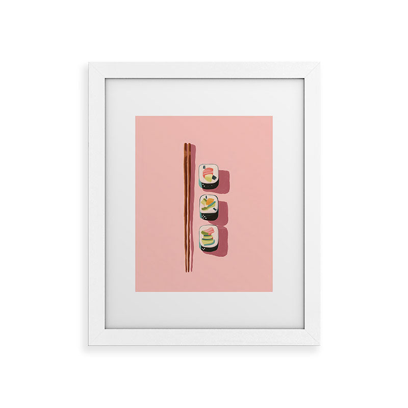 Pink Sushi Rhythm Framed Art Print Gallery Image 51
