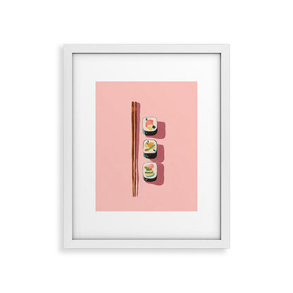 Pink Sushi Rhythm Framed Art Print Gallery Image 22