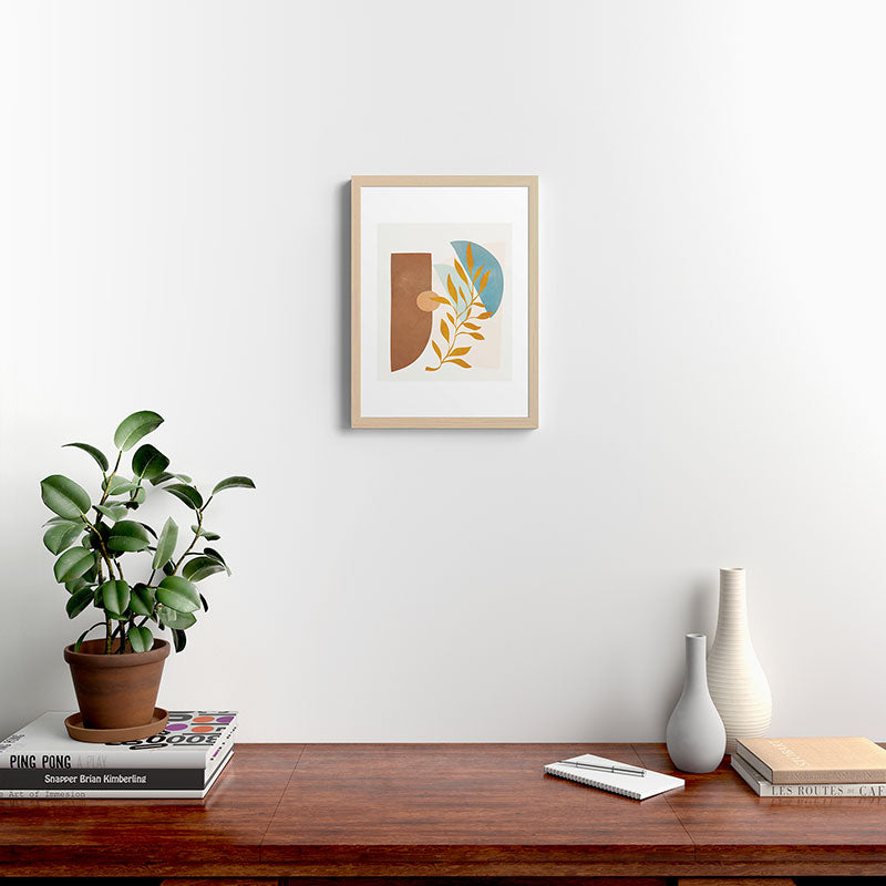 Soft Abstract Shapes 01 Framed Art Print Gallery Image 17