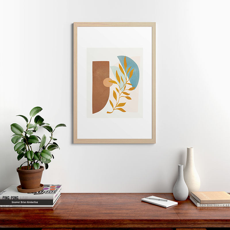 Soft Abstract Shapes 01 Framed Art Print Gallery Image 48