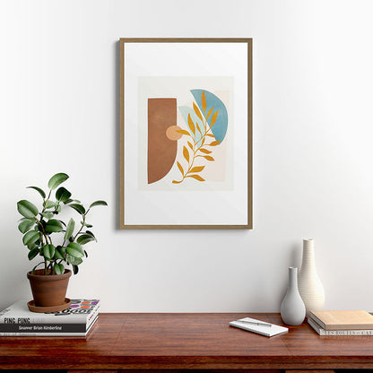 Soft Abstract Shapes 01 Framed Art Print Gallery Image 13