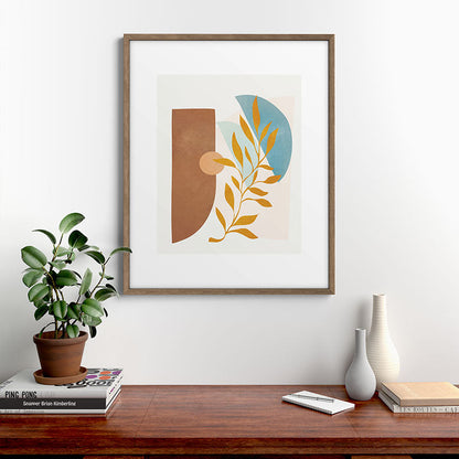 Soft Abstract Shapes 01 Framed Art Print Gallery Image 14