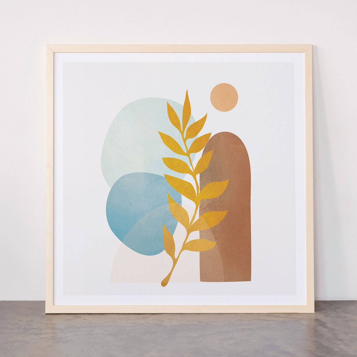 Soft Abstract Shapes 04 Framed Art Print Gallery Image 77