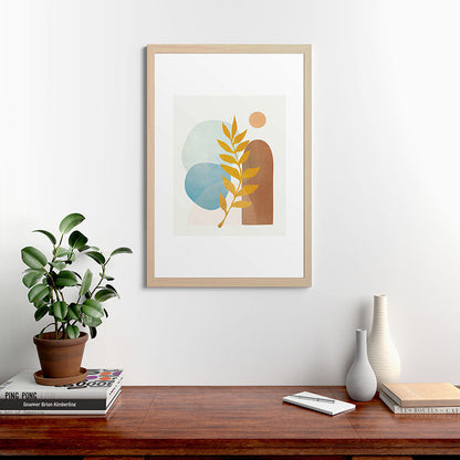 Soft Abstract Shapes 04 Framed Art Print Gallery Image 65