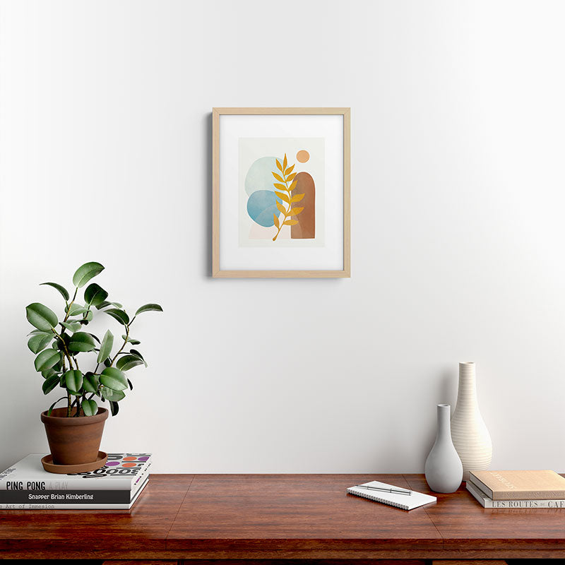 Soft Abstract Shapes 04 Framed Art Print Gallery Image 25