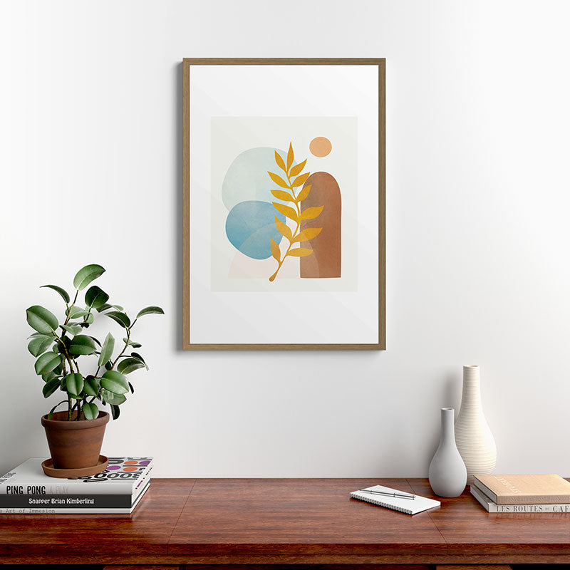 Soft Abstract Shapes 04 Framed Art Print Gallery Image 18