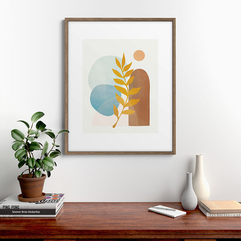 Soft Abstract Shapes 04 Framed Art Print Gallery Image 19