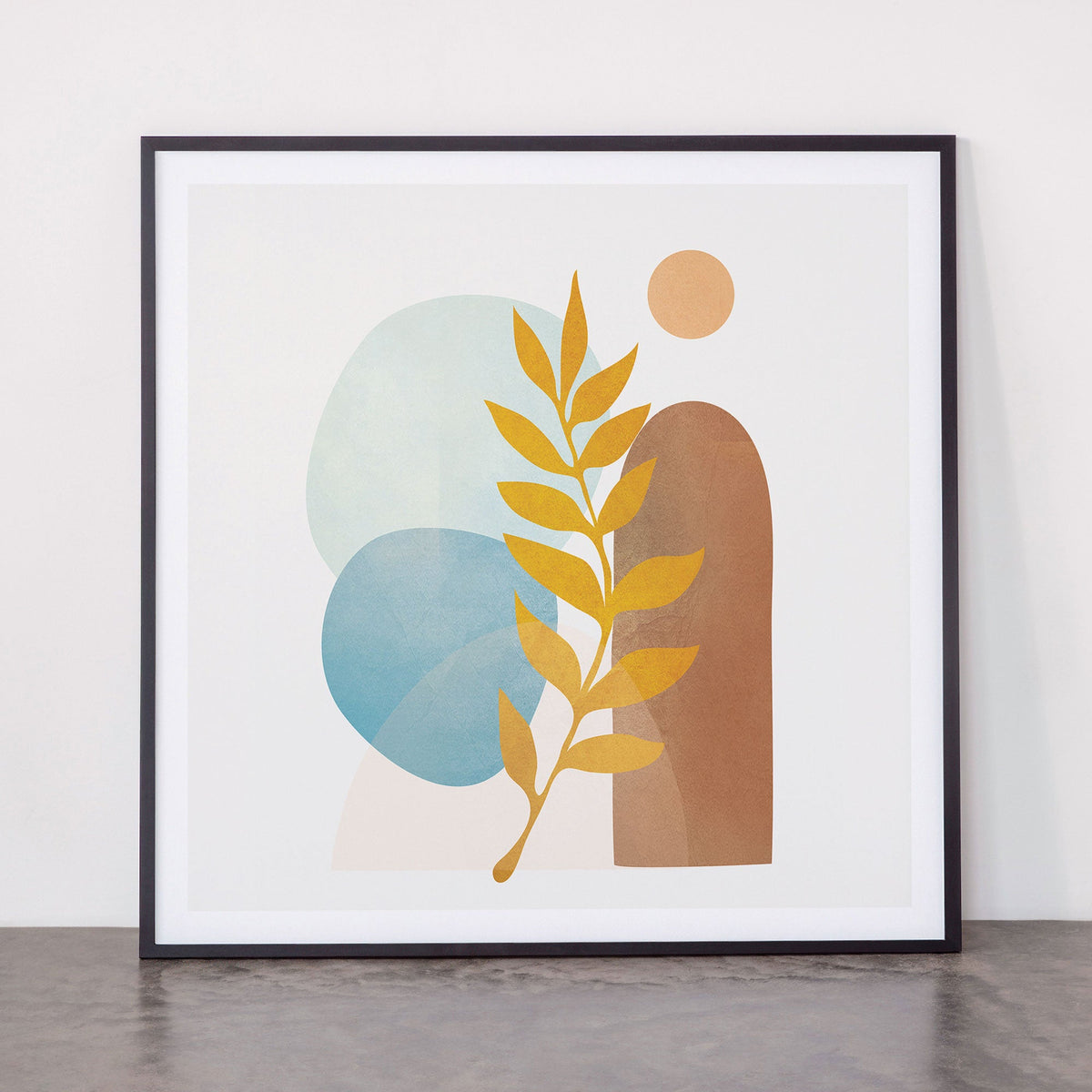 Soft Abstract Shapes 04 Framed Art Print Gallery Image 11