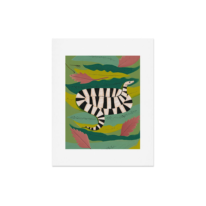 Striped Snake Art Print Gallery Image 5