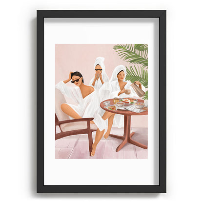 Weekend morning with friends Framed Art Print Gallery Image 59