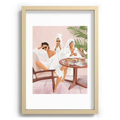 Weekend morning with friends Framed Art Print Gallery Image 71