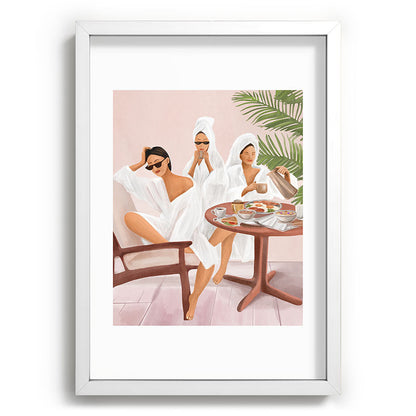Weekend morning with friends Framed Art Print Gallery Image 77