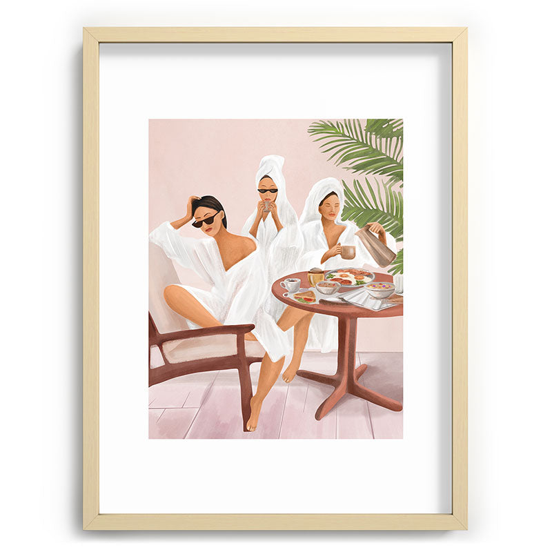 Weekend morning with friends Framed Art Print Gallery Image 72