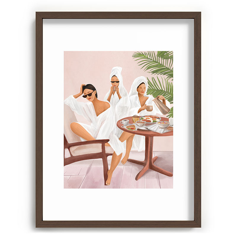 Weekend morning with friends Framed Art Print Gallery Image 67