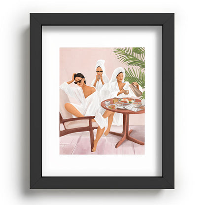 Weekend morning with friends Framed Art Print Gallery Image 57