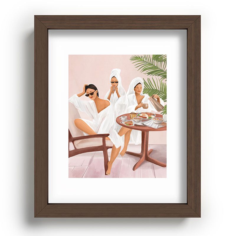 Weekend morning with friends Framed Art Print Gallery Image 63