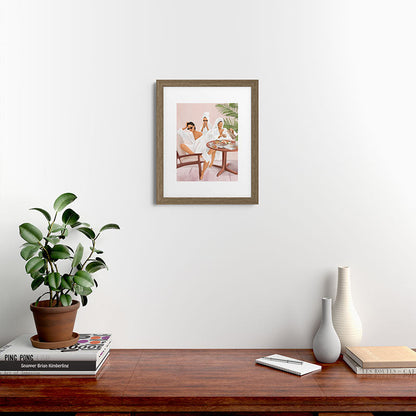 Weekend morning with friends Framed Art Print Gallery Image 39