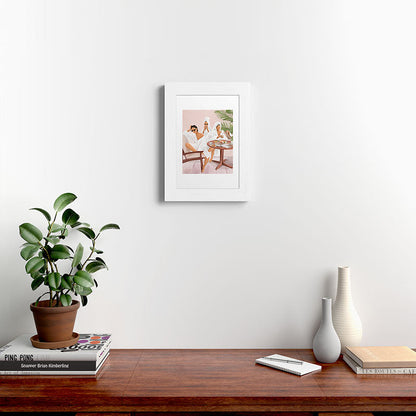 Weekend morning with friends Framed Art Print Gallery Image 52