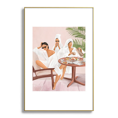 Weekend morning with friends Framed Art Print Gallery Image 94