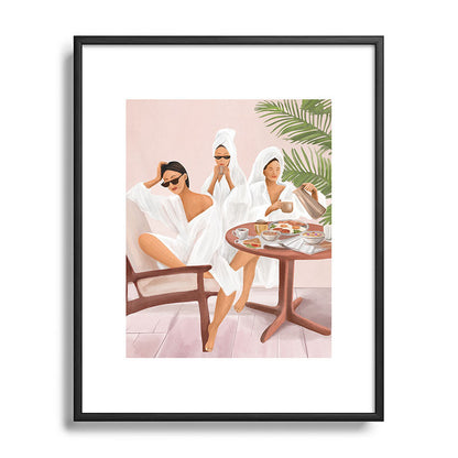 Weekend morning with friends Framed Art Print Gallery Image 81