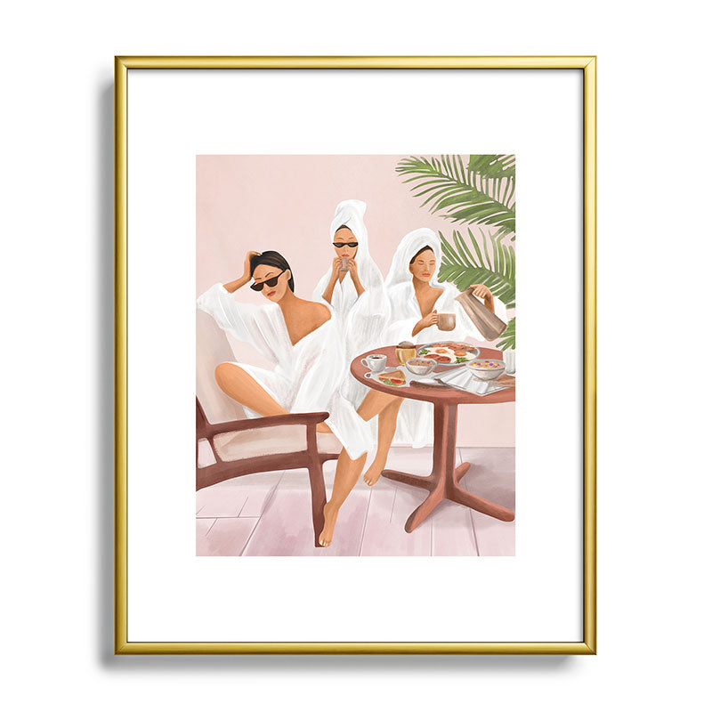 Weekend morning with friends Framed Art Print Gallery Image 88