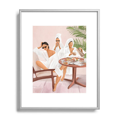 Weekend morning with friends Framed Art Print Gallery Image 96
