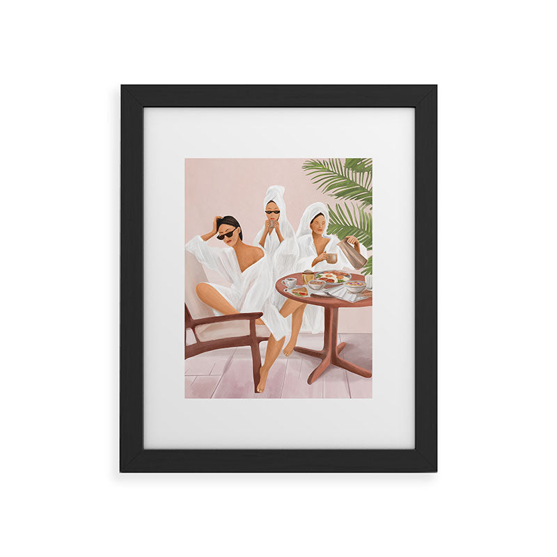 Weekend morning with friends Framed Art Print Gallery Image 33
