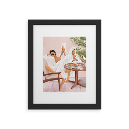 Weekend morning with friends Framed Art Print Gallery Image 34