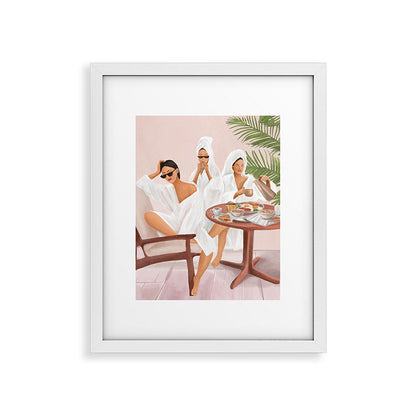 Weekend morning with friends Framed Art Print Gallery Image 25