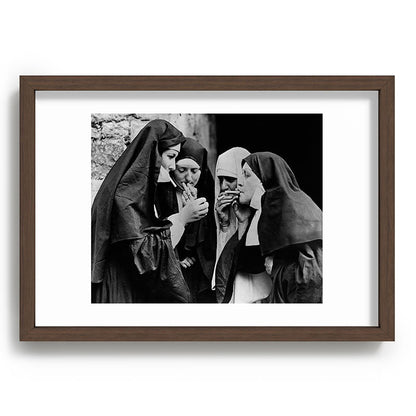 Smoking Nuns Vintage Photo -Smoking Nuns Framed Art Print Gallery Image 65