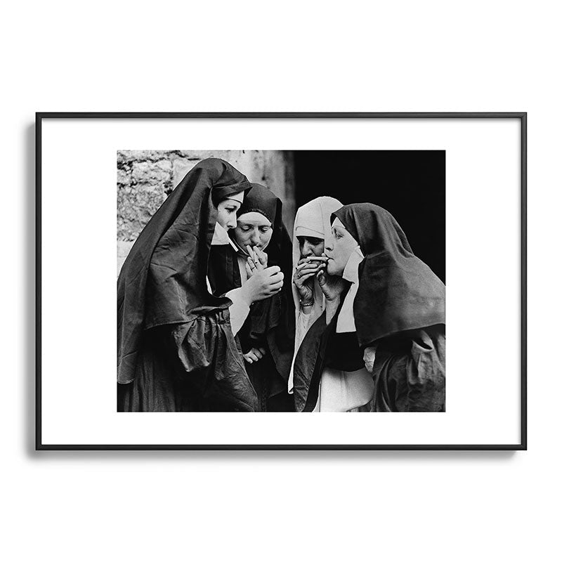 Smoking Nuns Vintage Photo -Smoking Nuns Framed Art Print Gallery Image 83