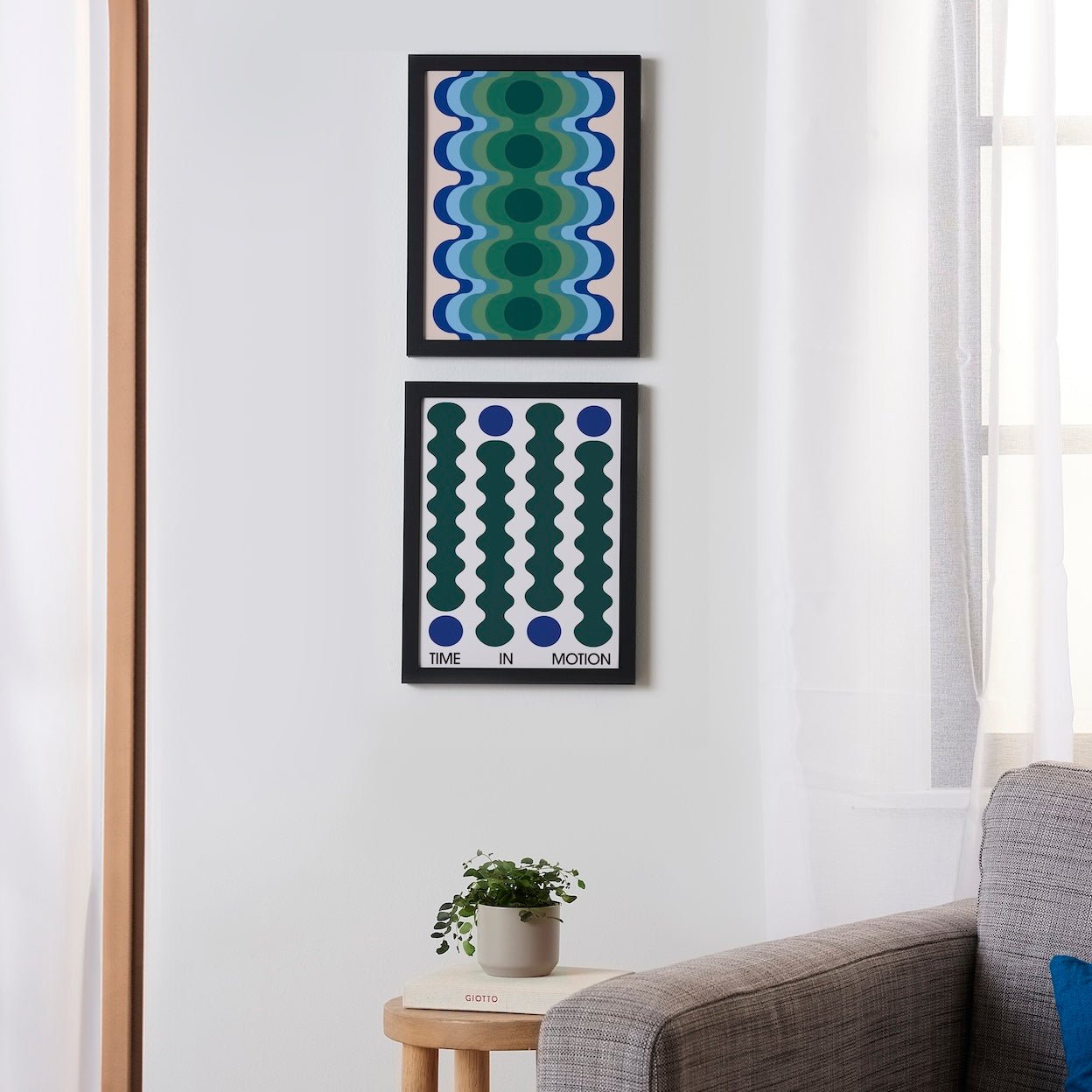 Retro Motion Set Framed Poster
