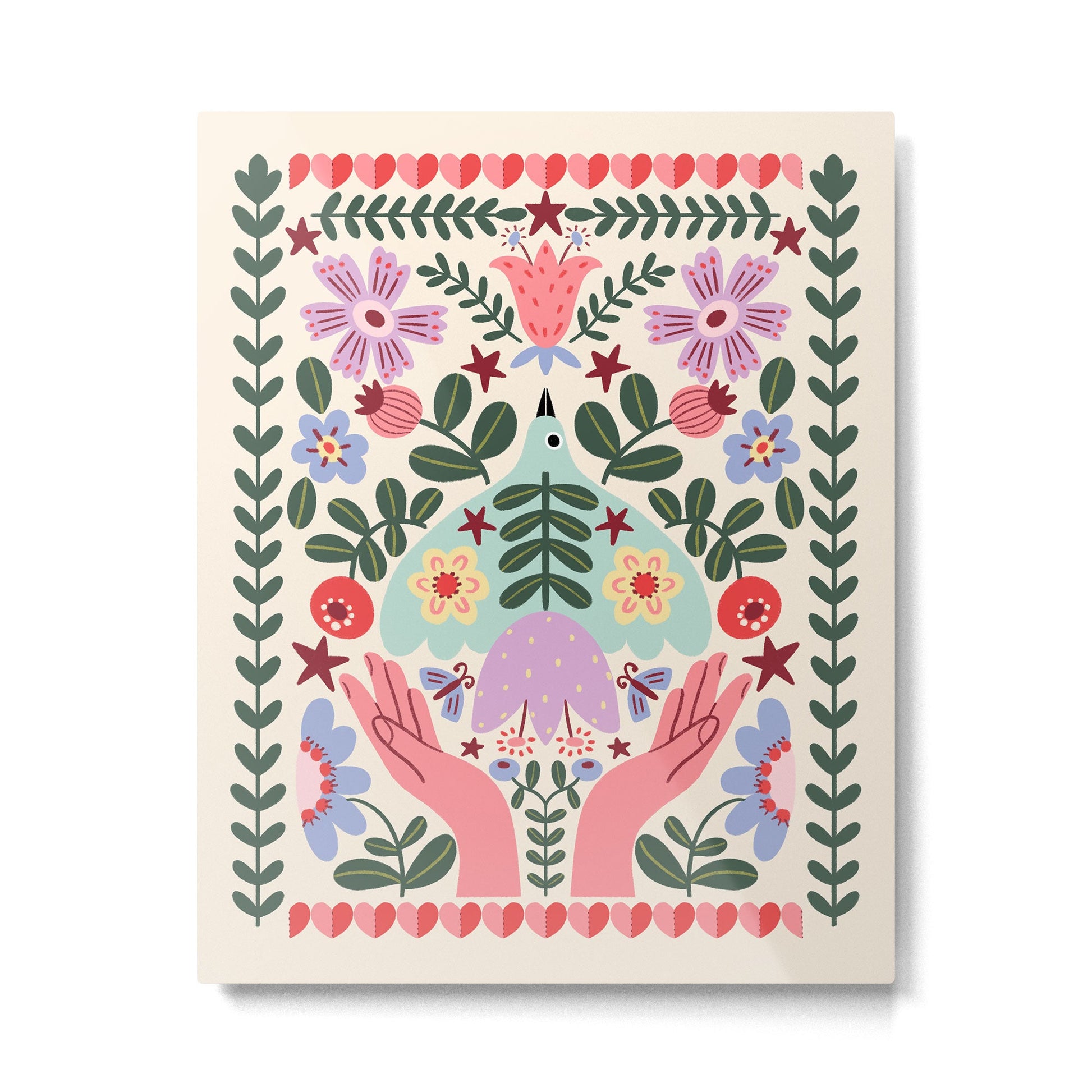 Folk Flora - Liberty Metal Print Gallery Image 1