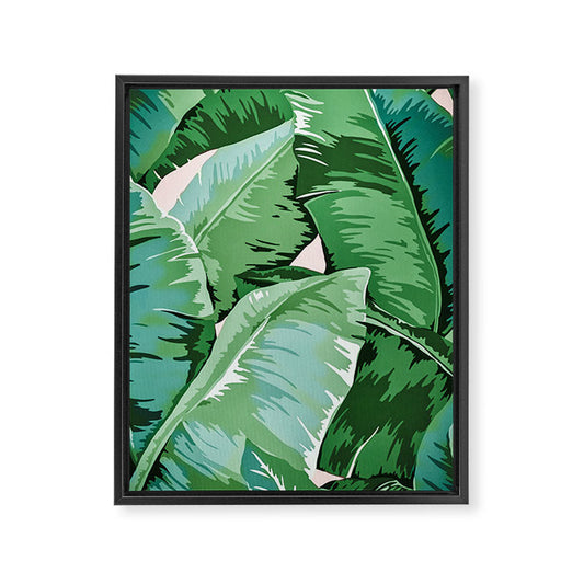 Banana leaf grandeur II Framed Canvas Print Gallery Image 1