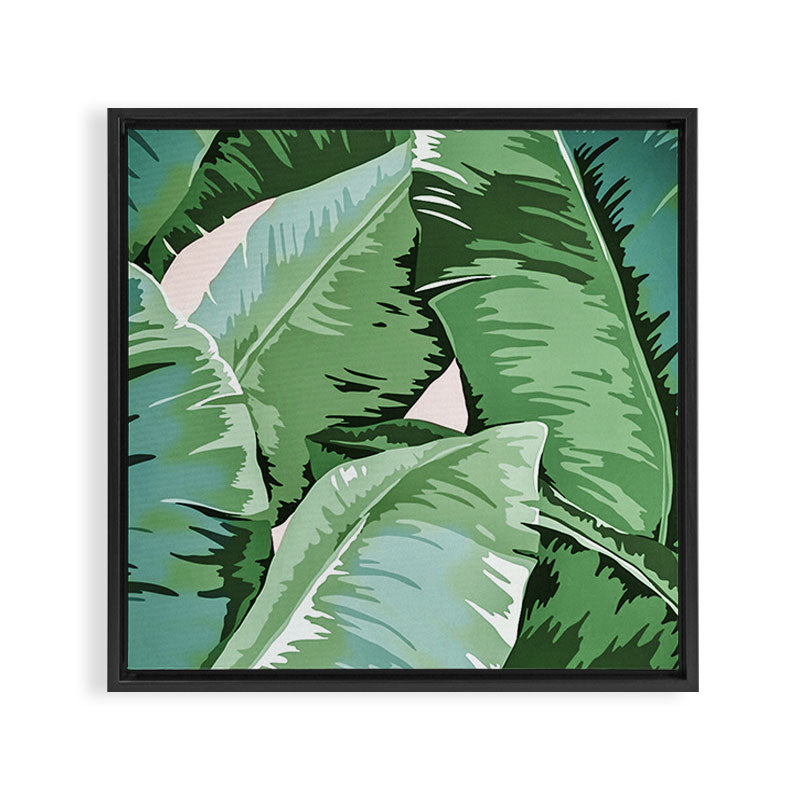 Banana leaf grandeur II Framed Canvas Print Gallery Image 9