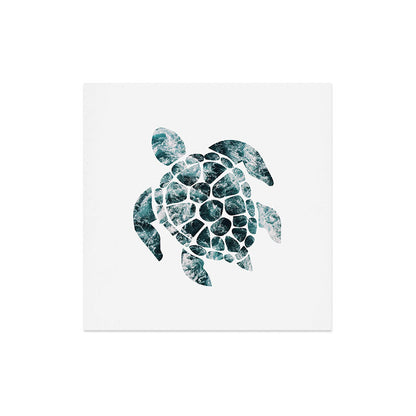 Sea Turtle - Turquoise Ocean Waves Art Print Gallery Image 5