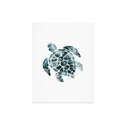 Sea Turtle - Turquoise Ocean Waves Art Print Gallery Image 8