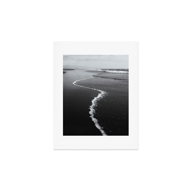 Black and White Shore Art Print Gallery Image 3