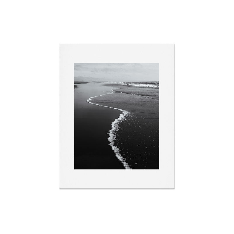 Black and White Shore Art Print Gallery Image 5