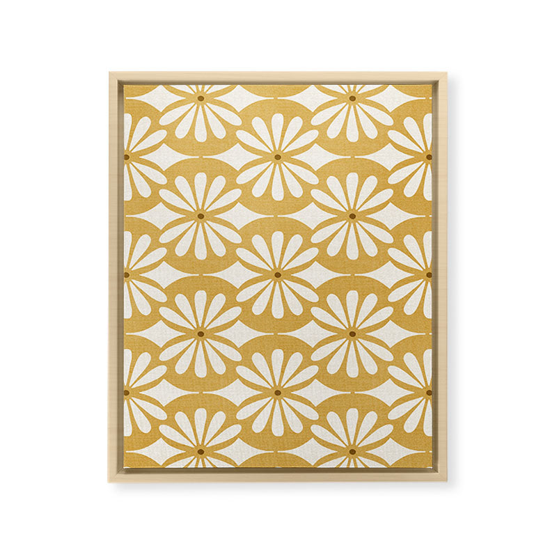 Solstice Boho Geometric Goldenrod Framed Canvas Print Gallery Image 25