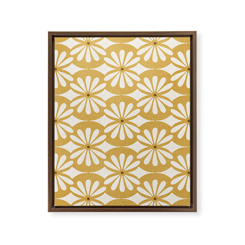 Solstice Boho Geometric Goldenrod Framed Canvas Print Gallery Image 17