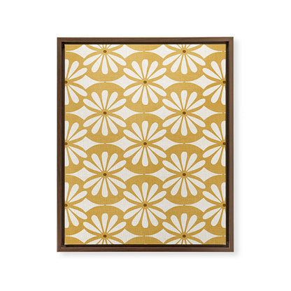Solstice Boho Geometric Goldenrod Framed Canvas Print Gallery Image 16