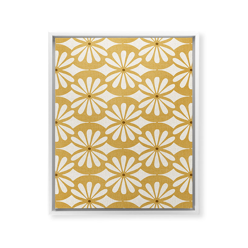 Solstice Boho Geometric Goldenrod Framed Canvas Print Gallery Image 35